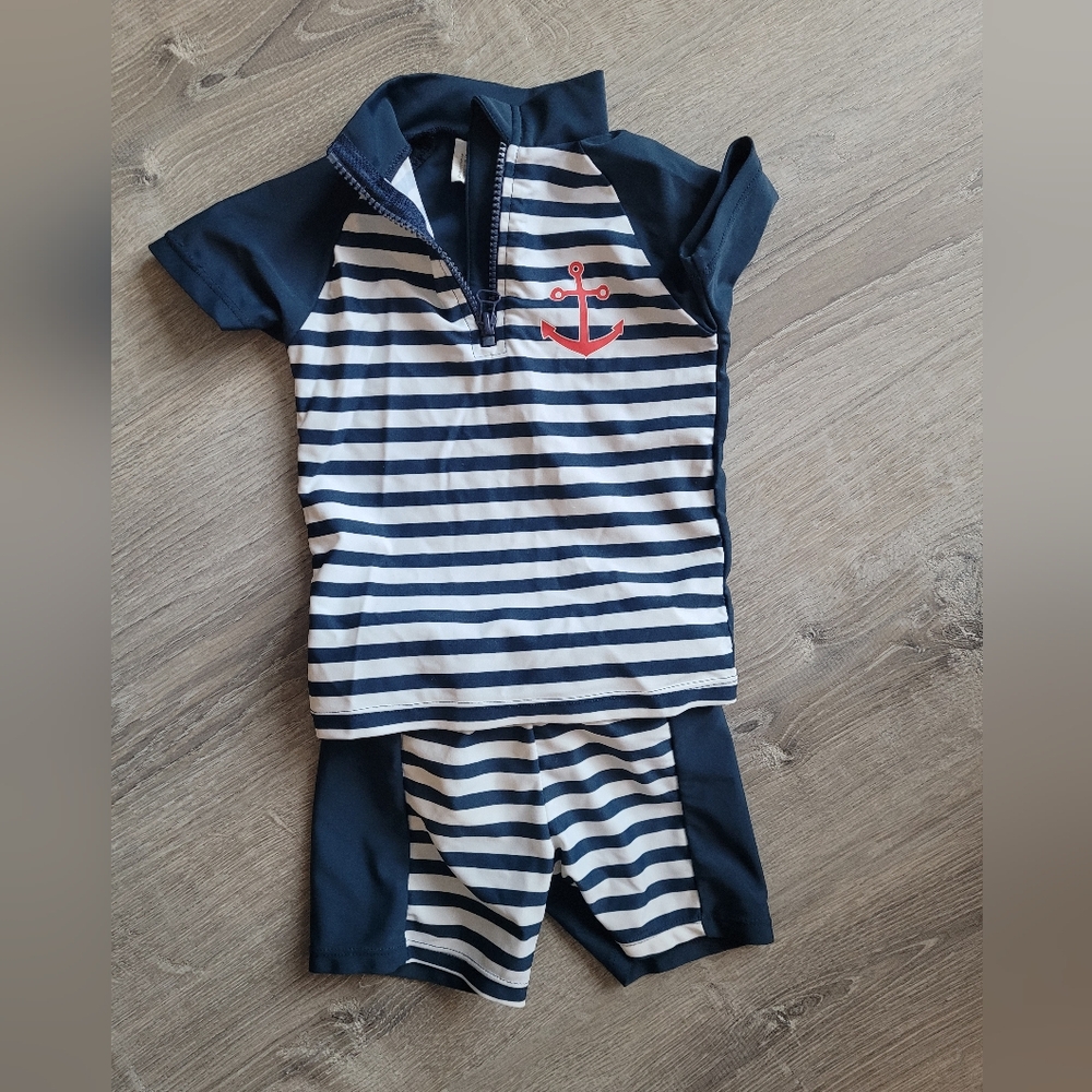 Playshoes Toddler Boys Nautical Two Piece Swimsuit 12-24 months